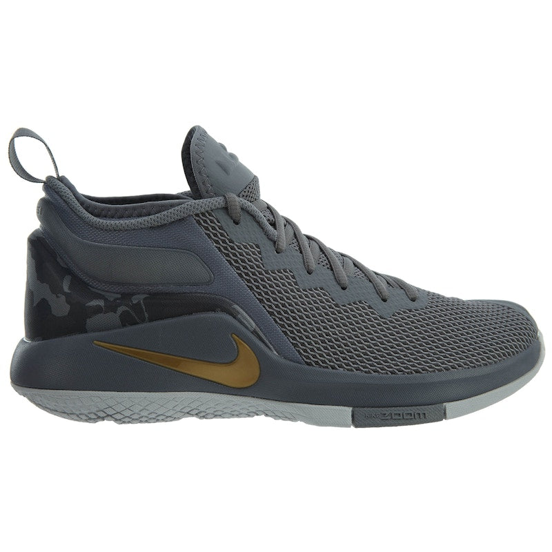 Nike LeBron Witness II Cool Grey Metallic Gold