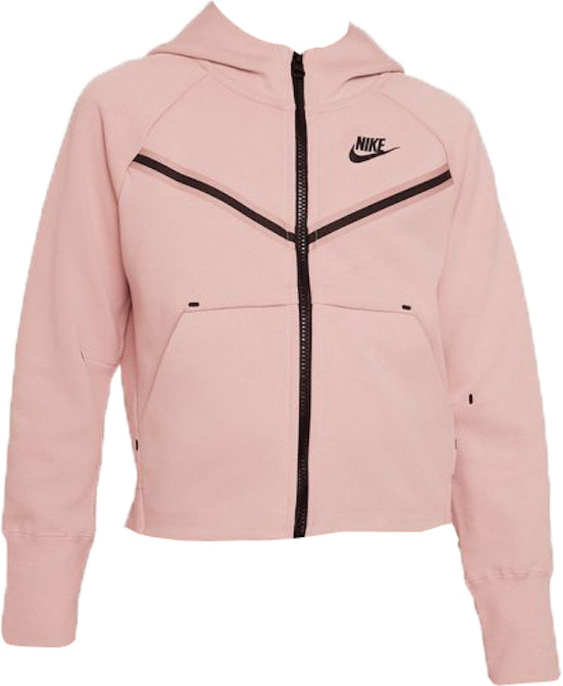 Nike Sportswear Girl's Tech Fleece Hoodie Pink Oxford/Black