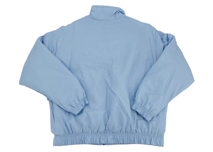 Nike Nikelab Solo Swoosh Satin Bomber Jacket Sky Blue/White