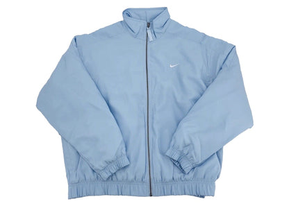 Nike Nikelab Solo Swoosh Satin Bomber Jacket Sky Blue/White