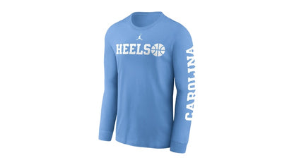 Nike North Carolina Tar Heels Basketball Icon Jordan College Long-Sleeve T-Shirt Valor Blue