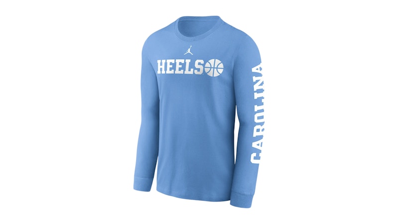 Nike North Carolina Tar Heels Basketball Icon Jordan College Long-Sleeve T-Shirt Valor Blue