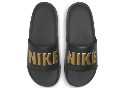 Nike OffCourt Slide Black Metallic Gold