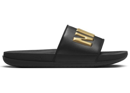 Nike OffCourt Slide Black Metallic Gold