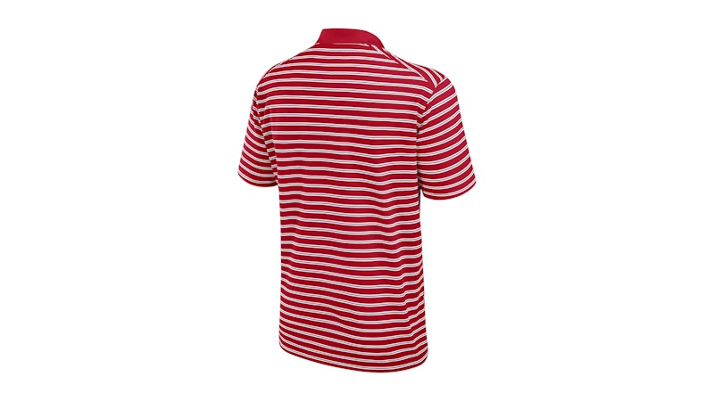 Nike Ohio State Buckeyes Primetime Victory Striped Dri-FIT College Polo Red