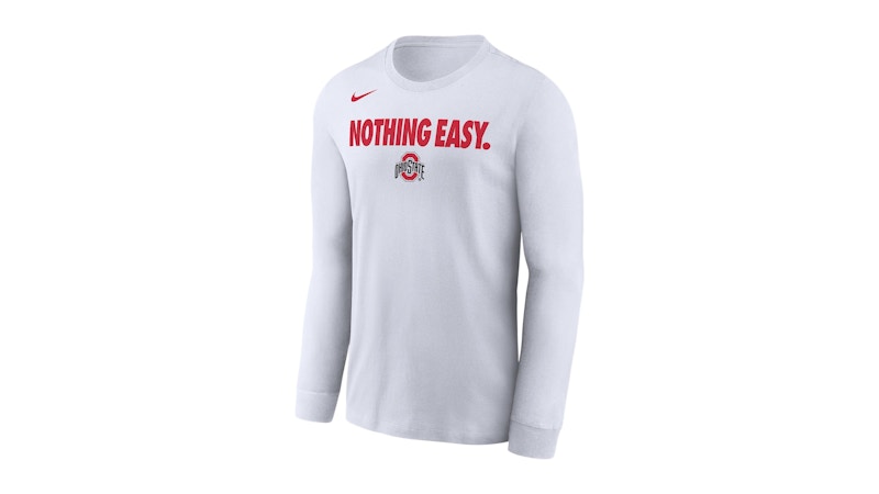 Nike Ohio State College Long-Sleeve T-Shirt White