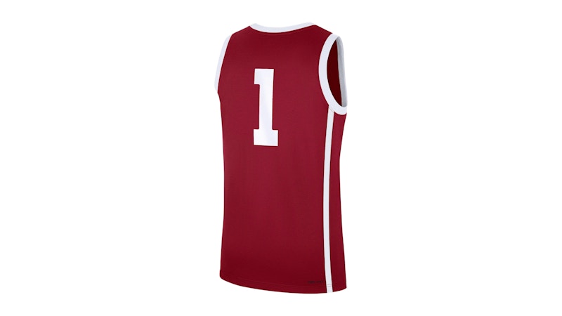 Nike Oklahoma Sooners Replica Jordan Brand College Basketball Jersey Team Crimson