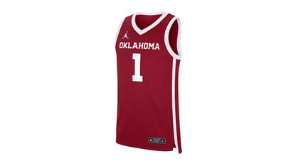 Nike Oklahoma Sooners Replica Jordan Brand College Basketball Jersey Team Crimson