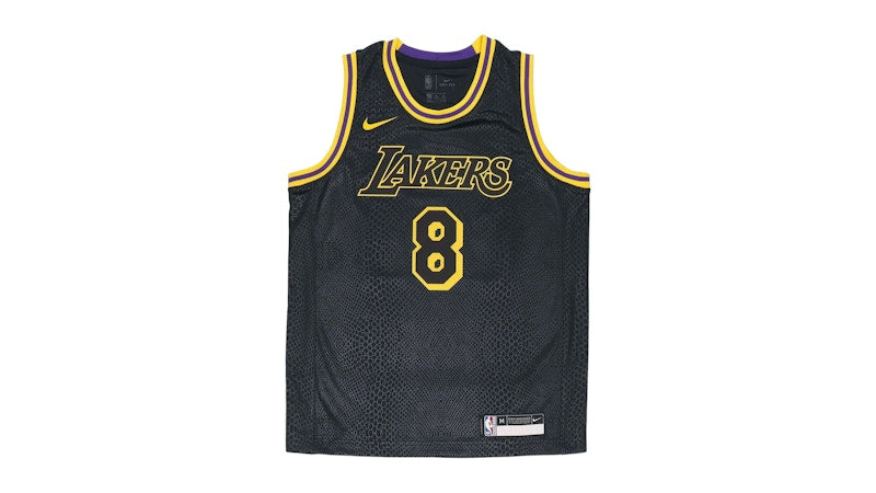 Nike Older Kids Los Angeles Lakers City Edition 8&24 Mamba Week Jersey Black/Gold