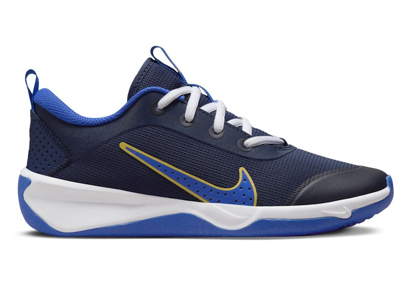 Nike Omni Multi-Court Midnight Navy Saturn Gold White Hyper Royal (GS)