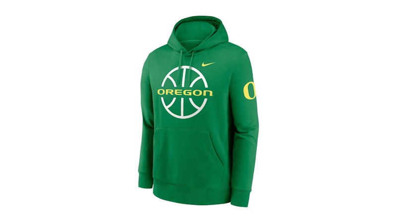 Nike Oregon Ducks Club Basketball Icon College Pullover Hoodie Apple Green