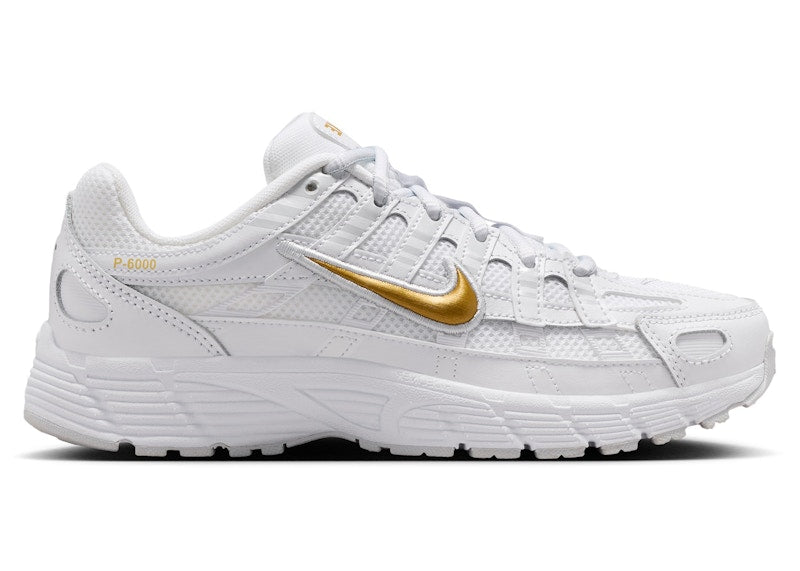 Nike P-6000 White Metallic Gold (GS)