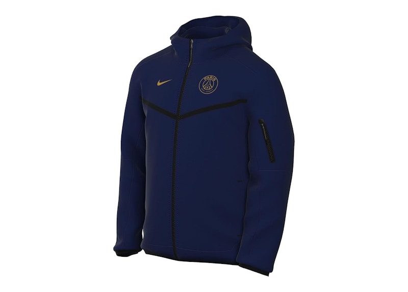 Nike PSG Sportswear Tech Fleece Hoodie Blue