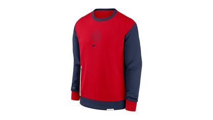 Nike Paris Saint-Germain 2023/24 Standard Issue Travel Performance Pullover Sweatshirt Red