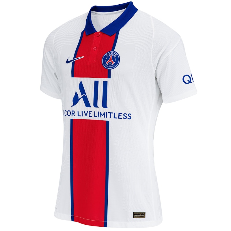 Nike Paris Saint-Germain Away Vapor Match Shirt 2020-21 Jersey White