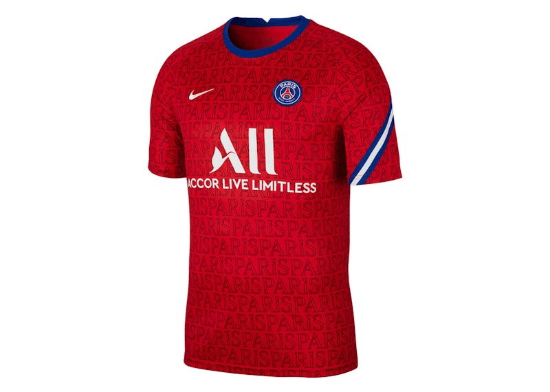 Nike Paris Saint Germain Breed Free Match Jersey Red
