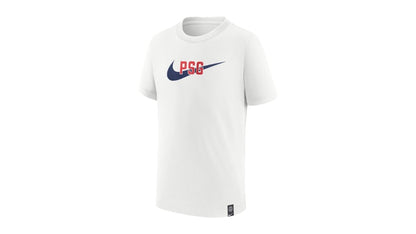 Nike Paris Saint-Germain Kids Swoosh T-shirt White