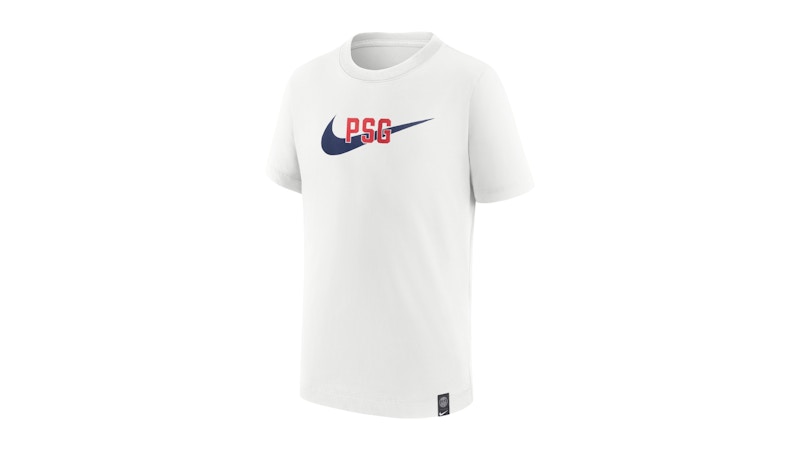 Nike Paris Saint-Germain Kids Swoosh T-shirt White