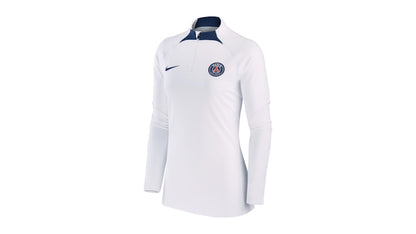 Nike Paris Saint-Germain Women's Strike Drill Raglan Performance Quarter-Zip Top White