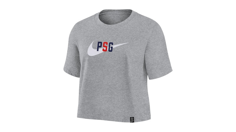 Nike Paris Saint-Germain Women's Swoosh T-shirt Heather Grey