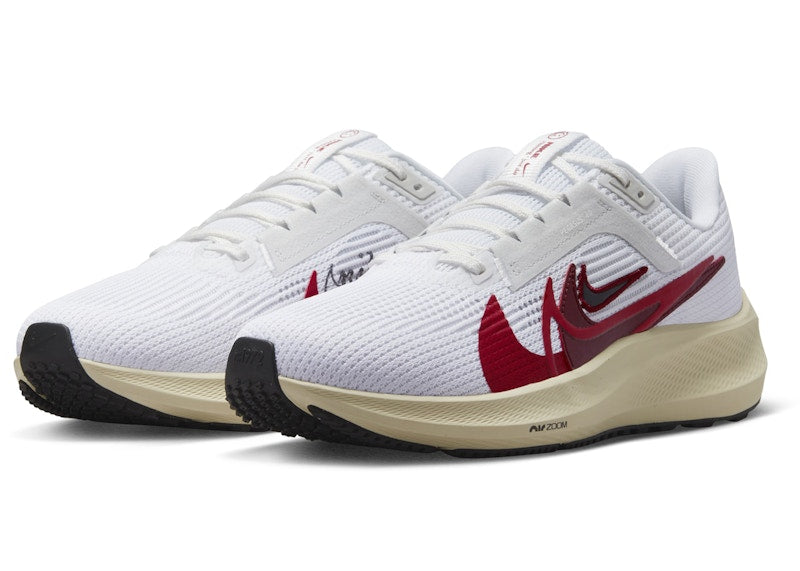 Nike Pegasus 40 Premum White Team Red (Women's)