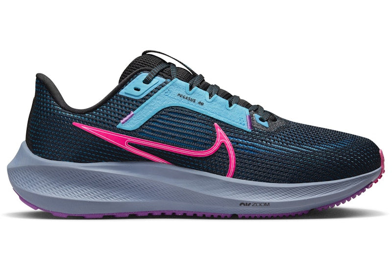 Nike Pegasus 40 SE Black Baltic Blue Hyper Pink (Women's)