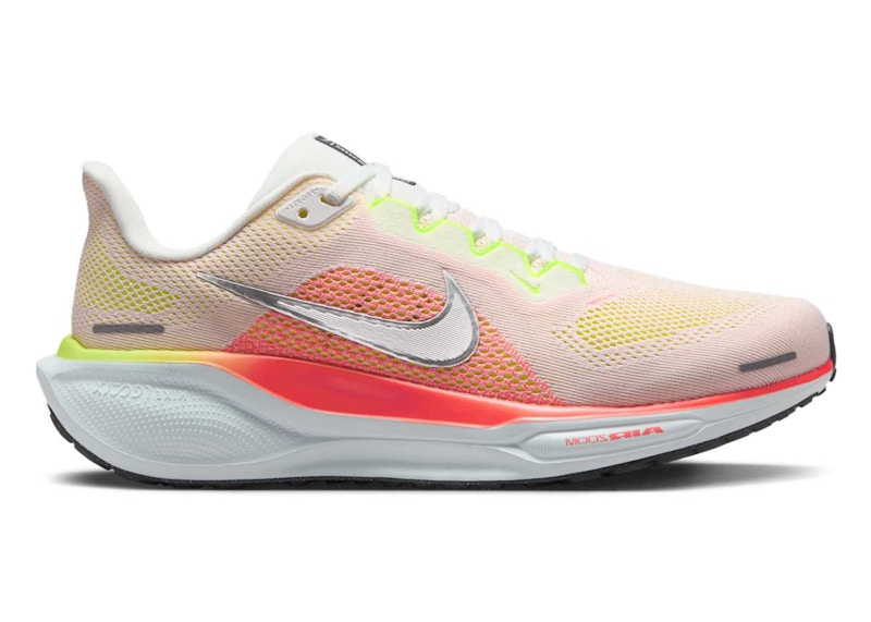 Nike Pegasus 41 Summit White Bright Crimson Glacier Blue Chrome (Women's)