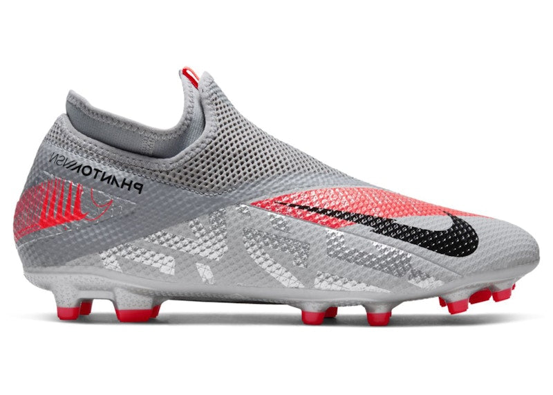 Nike Phantom Vision 2 Academy Dynamic Fit MG Metallic Grey Crimson