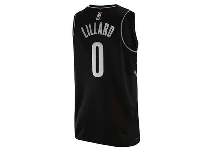 Nike Portland Trail Blazers D Lillard Swingman Jersey Black