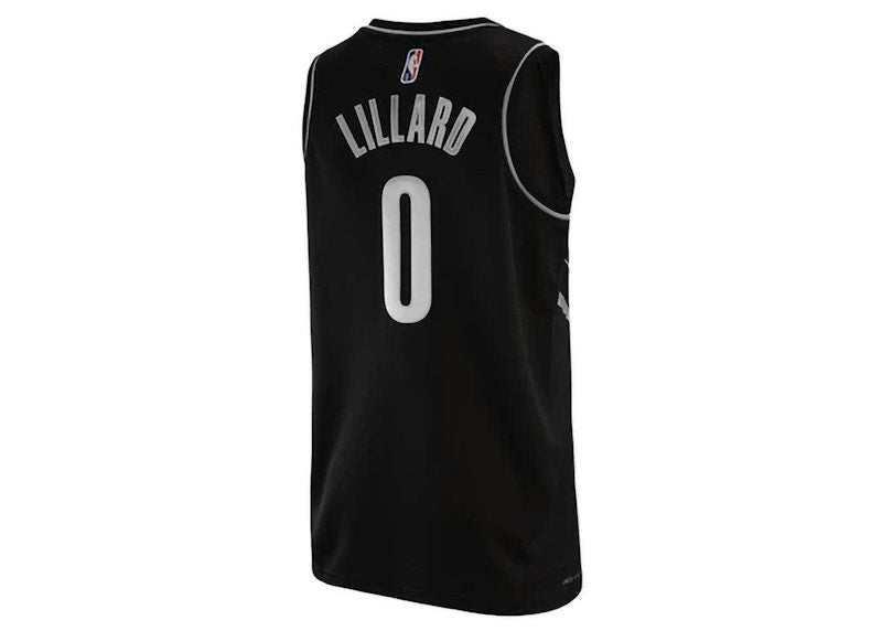 Nike Portland Trail Blazers D Lillard Swingman Jersey Black
