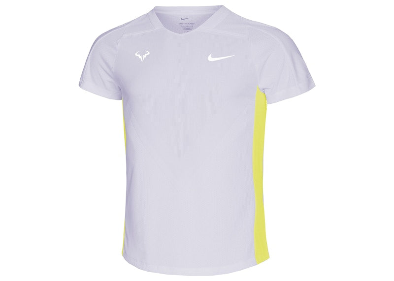 Nike Rafael Nadal Court Dri-FIT ADV T-shirt Violet Frost/Yellow Strike/White
