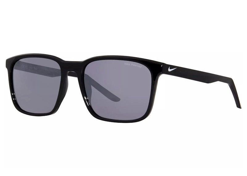 Nike Rave P Sunglasses Black/Polarized Grey/Silver Flash