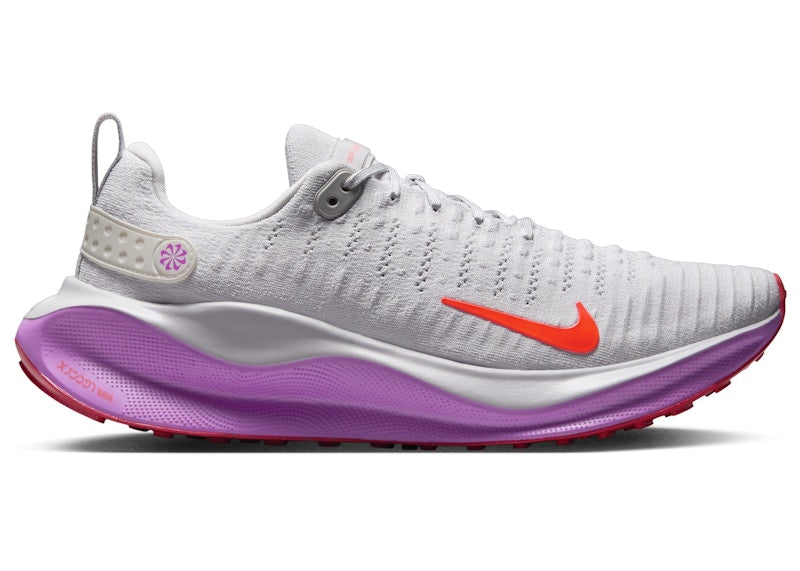 Nike React Infinity Run 4 Vast Grey Hyper Violet Bright Crimson