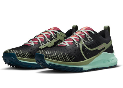 Nike React Pegasus Trail 4 Black Mint Foam Alligator