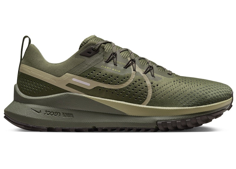 Nike React Pegasus Trail 4 Medium Olive Velvet Brown Infinite Gold Neutral Olive