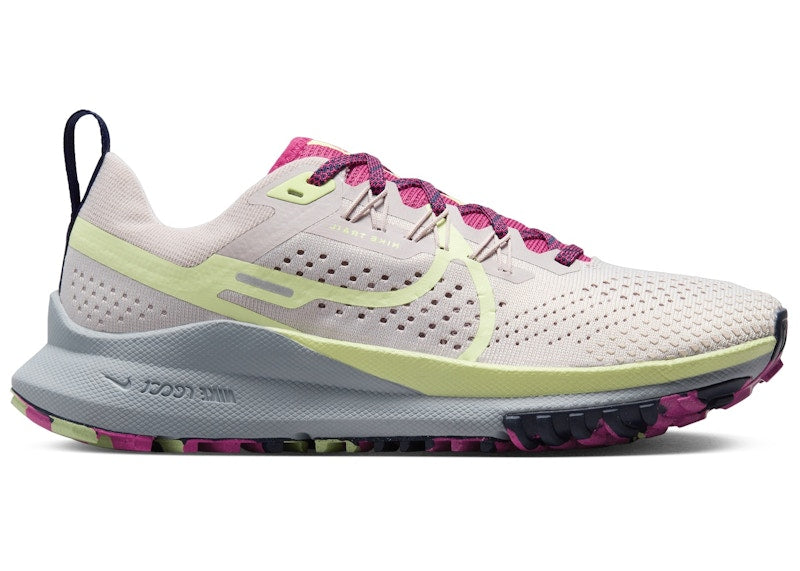 Nike React Pegasus Trail 4 Platinum Violet Purple Ink Fierce Pink Luminous Green (Women's)