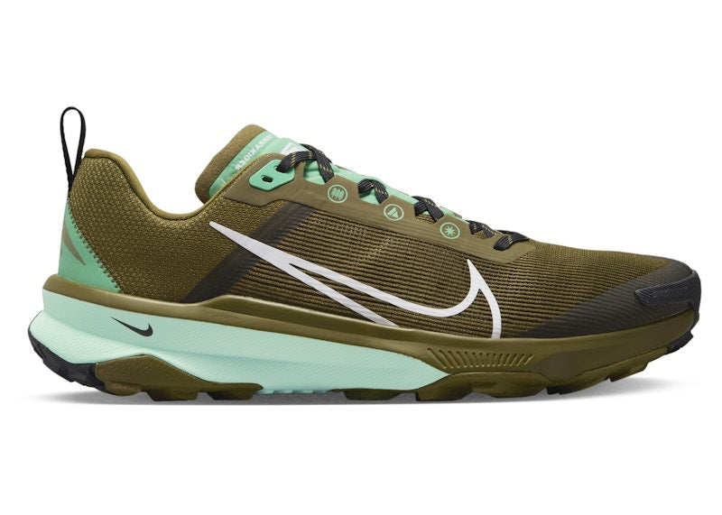 Nike React Terra Kiger 9 Olive Flak Spring Green Black White