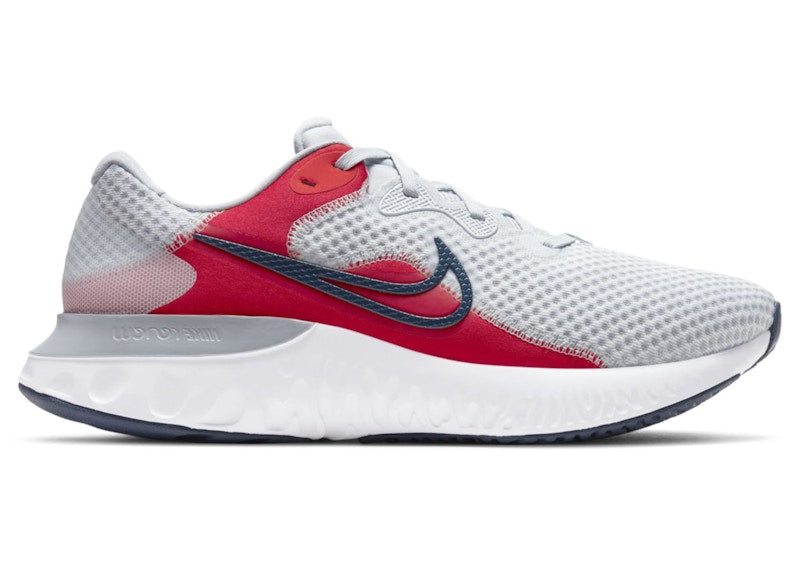 Nike Renew Run 2 Pure Platinum Chile Red
