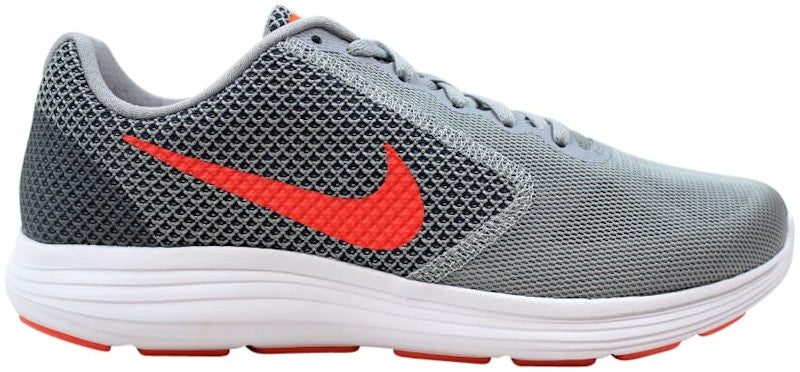 Nike Revolution 3 Wolf Grey Hyper Orange  (Women's)