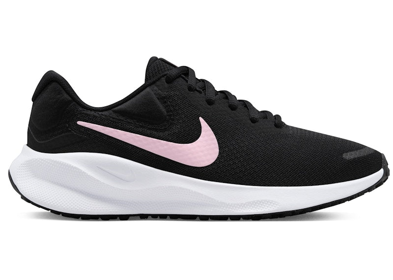 Nike Revolution 7 Black White Medium Soft Pink (Women's)