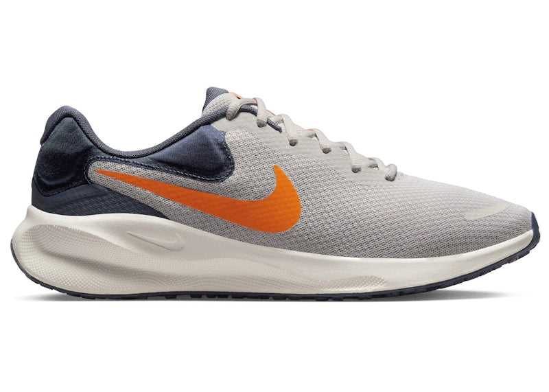 Nike Revolution 7 Light Iron Ore Thunder Blue Sail Total Orange