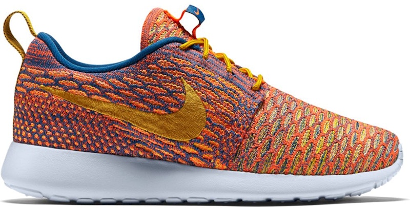 Nike Roshe One Flyknit Dark Citron Sunset Glow (Women's)