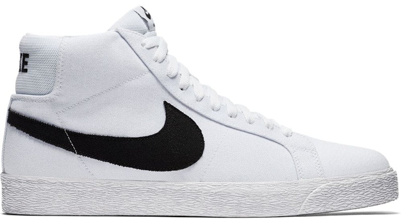 Nike SB Blazer Mid Canvas White Black