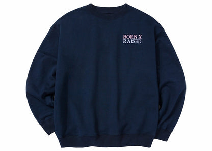 Nike SB Born X Raised Capital Head Oversized Crew Navy