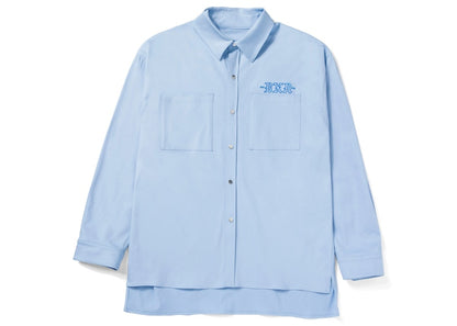 Nike SB Born X Raised Oversized Chambray Button Up Shirt Blue