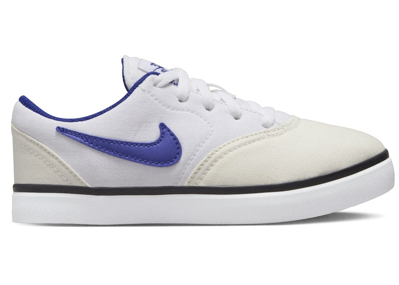 Nike SB Check Canvas White Summit White Black Deep Royal Blue (PS)
