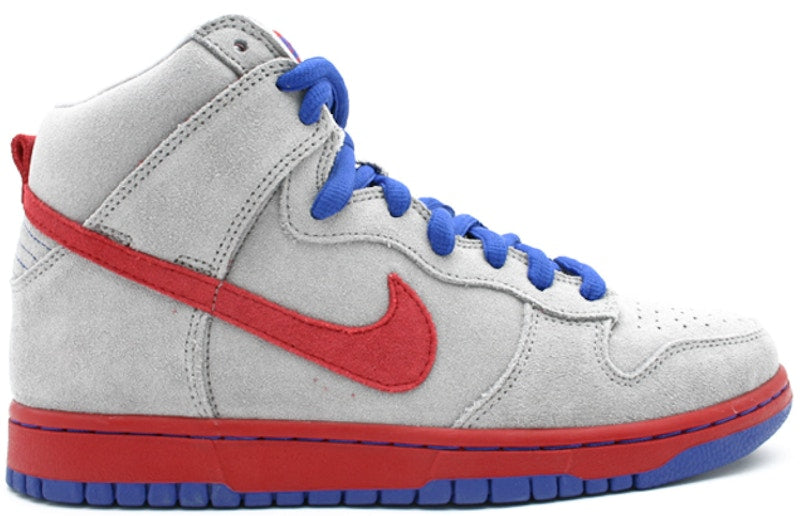 Nike SB Dunk High Medium Grey Varsity Red Old Royal