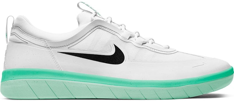 Nike SB Nyjah Free 2 White Black Green Glow