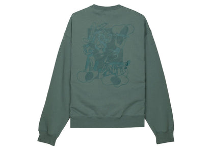 Nike SB Skate Like A Girl Crewneck Hoodie Mineral Slate/Dark Teal Green