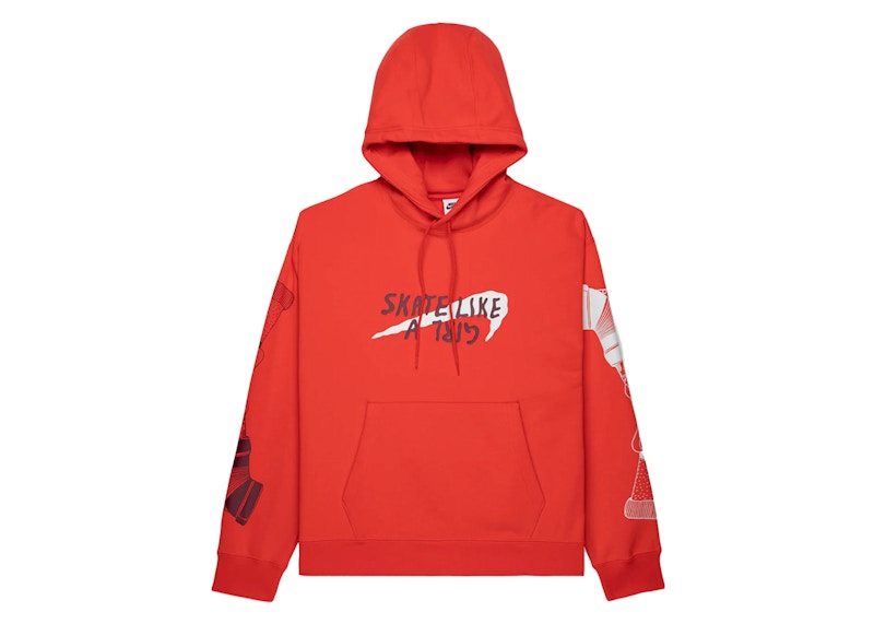 Nike SB Skate Like A Girl Fleece Hoodie Light Crimson/Dark Beetroot
